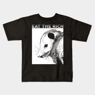 Eat the Rich Opossum Kids T-Shirt